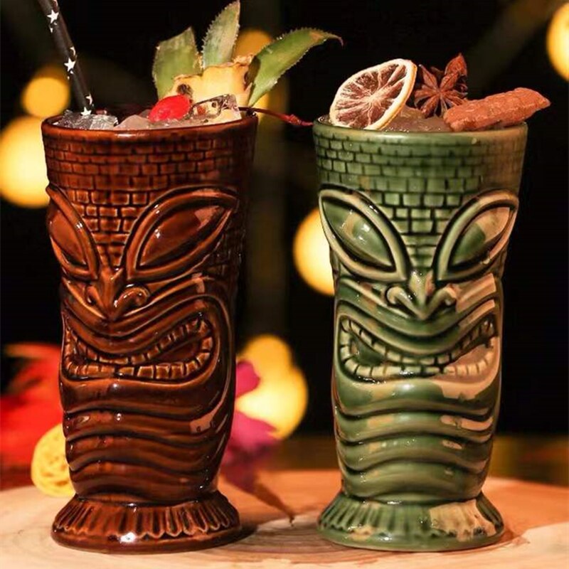 350ml-700ml Hawaii Tiki Mugs Cocktail Cup