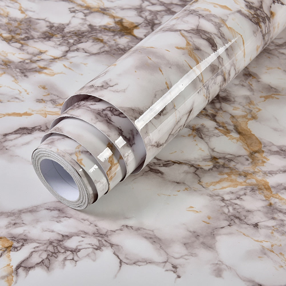 Waterproof Marble Self Adhesive Wallpaper Vinyl Film