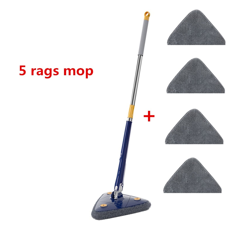 NEW Extended Triangle Mop 360 Twist Squeeze