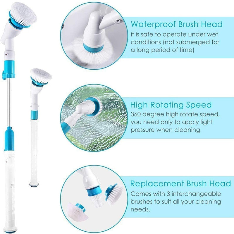 Adjustable Electric Cleaning Brush Cordless