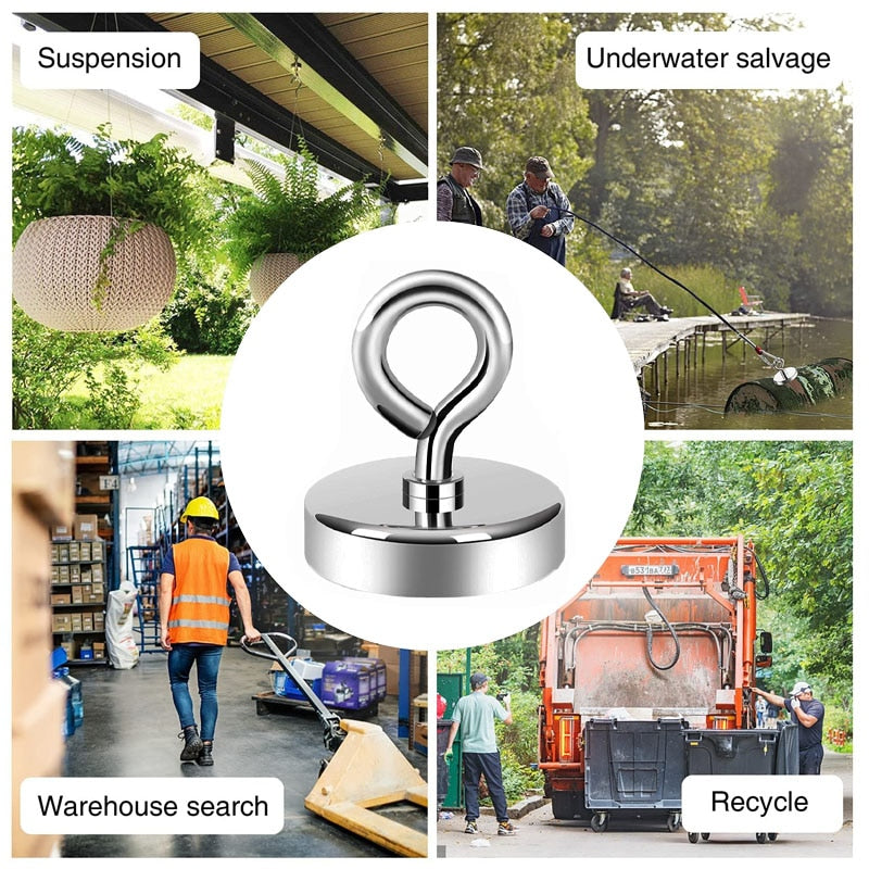 Super Strong Neodymium Magnet Pot Fishing Salvage