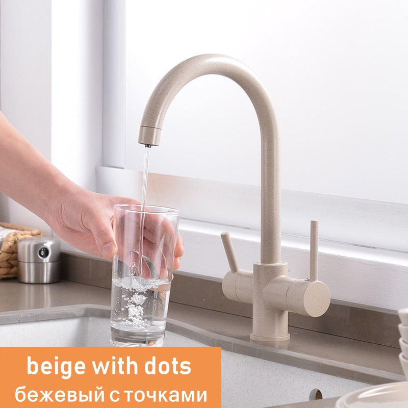 Brass Drinking Filtered Water Kitchen Faucet
