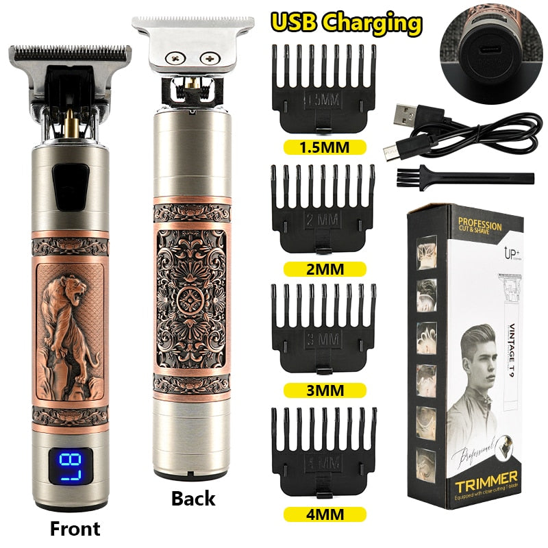 Electric Hair Clipper Man LCD 0mm Shaver