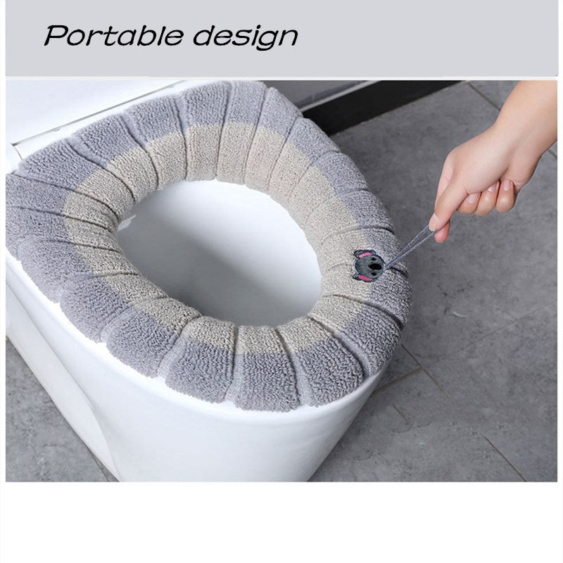 Universal Soft Warm Washable Toilet Seat Cover
