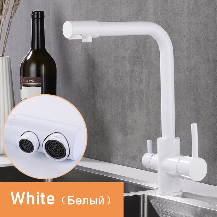 Brass Drinking Filtered Water Kitchen Faucet