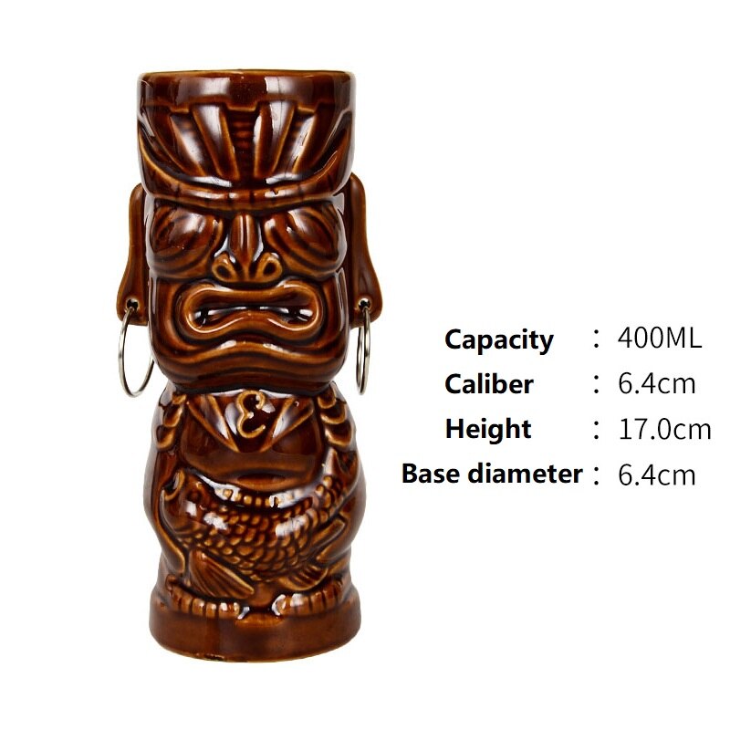 350ml-700ml Hawaii Tiki Mugs Cocktail Cup