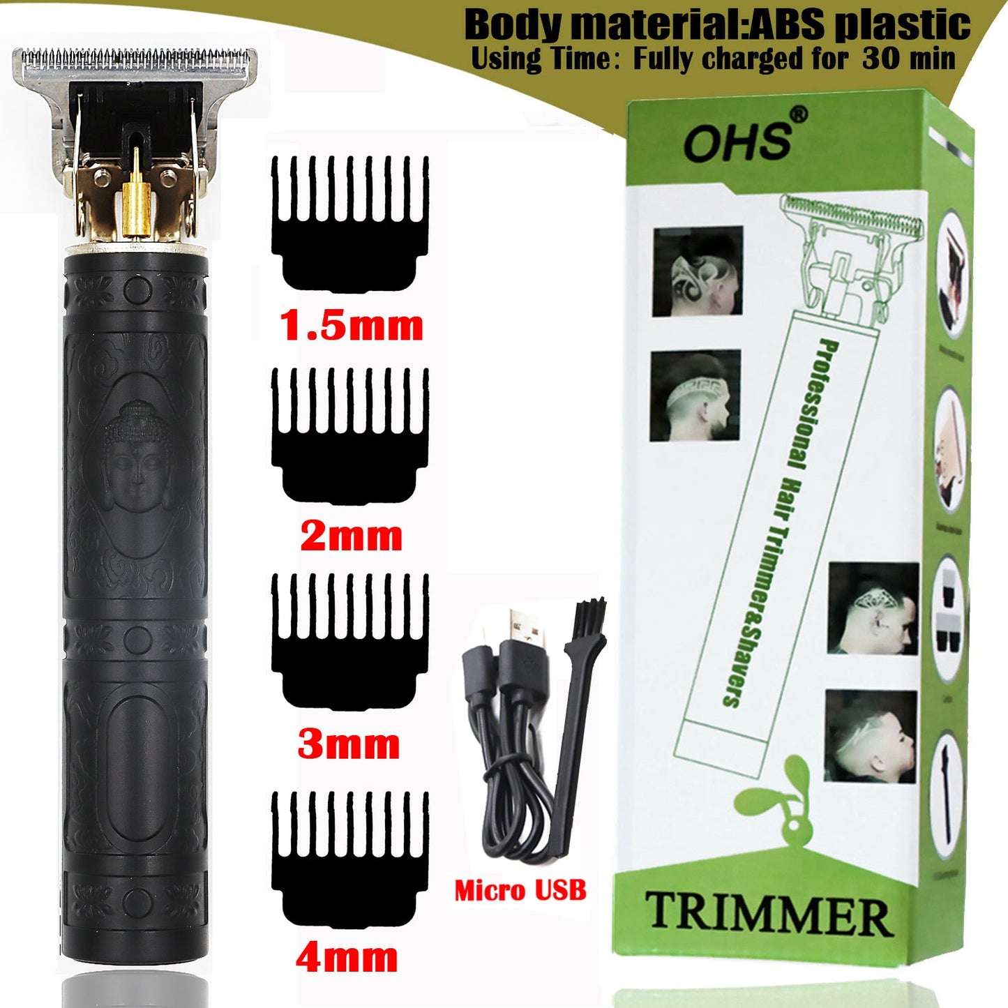 Man Electric Cordless Hair Cutting Machine