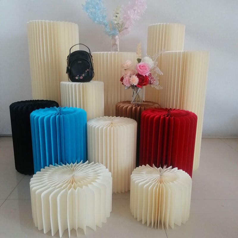 Origami Round Pillar Wedding Decoration
