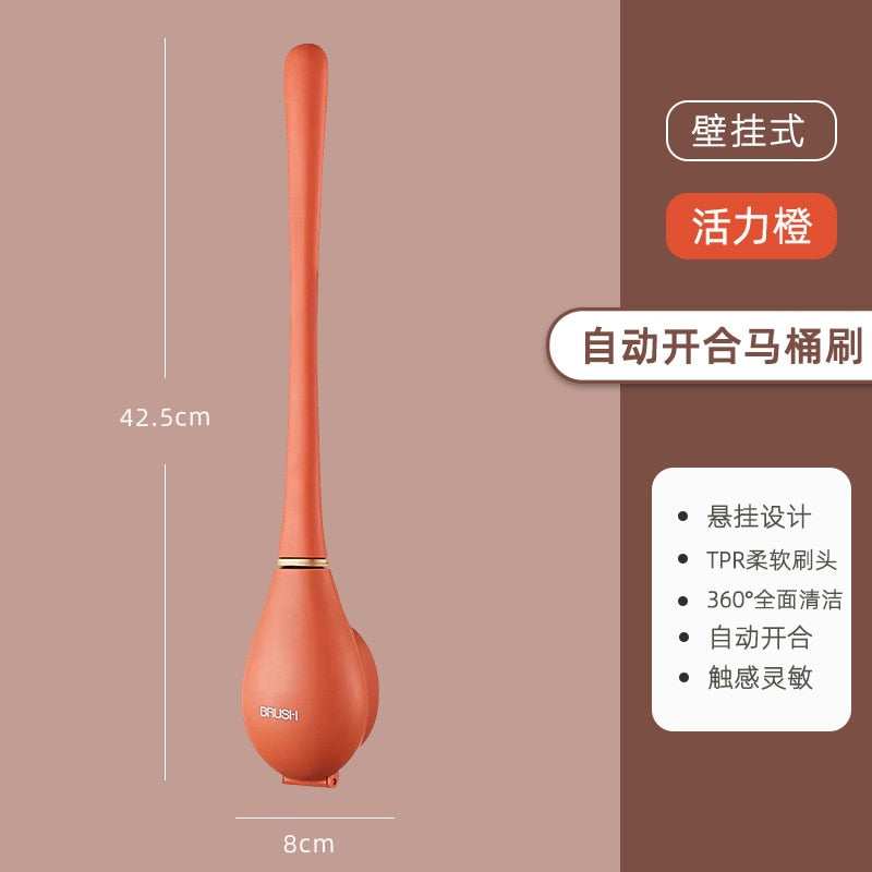 Long Handled Toilet Cleaning Brush Silicone