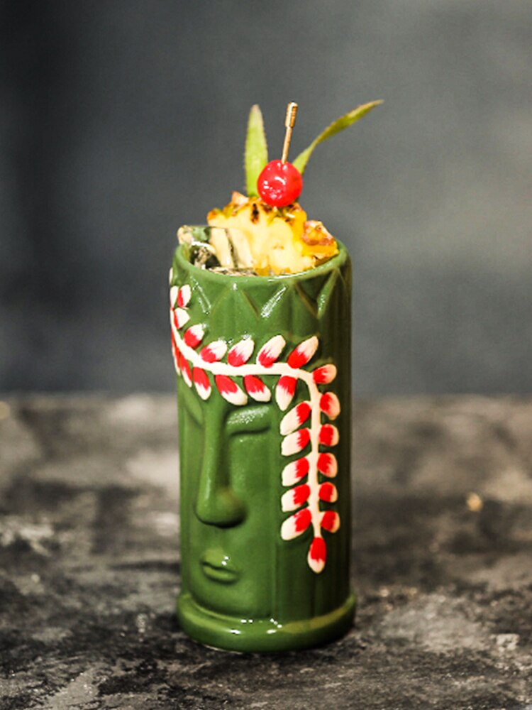 Bar Poker Tiki Mug Creative Hawaii Ceramic Mug
