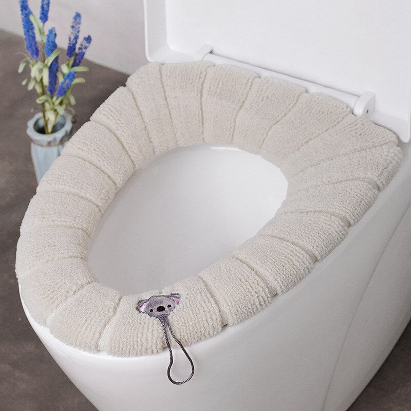 Universal Soft Warm Washable Toilet Seat Cover