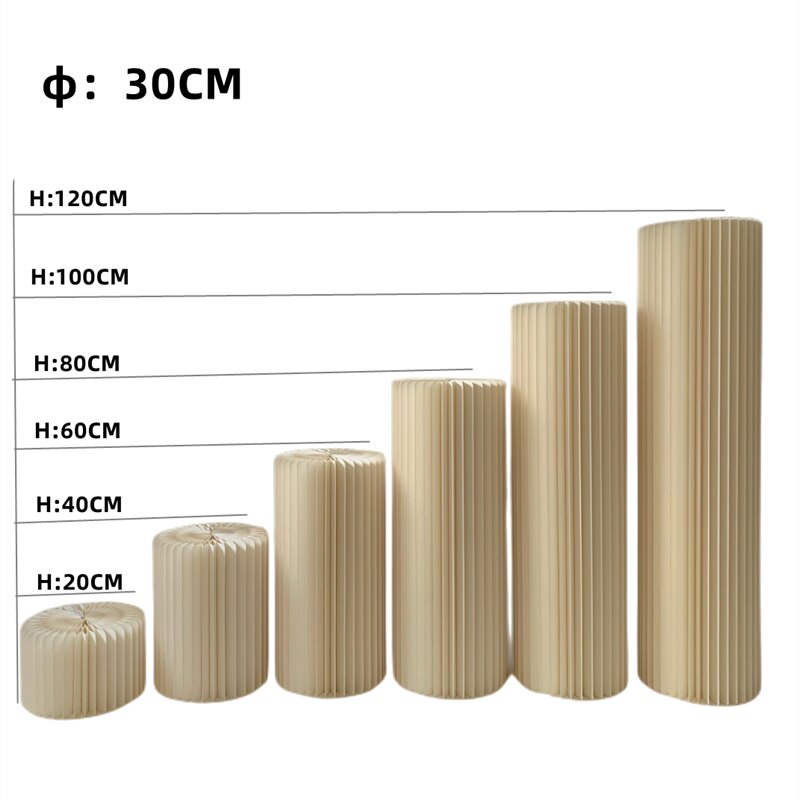 Decoration Wedding Origami Round Pillar Cake Stand