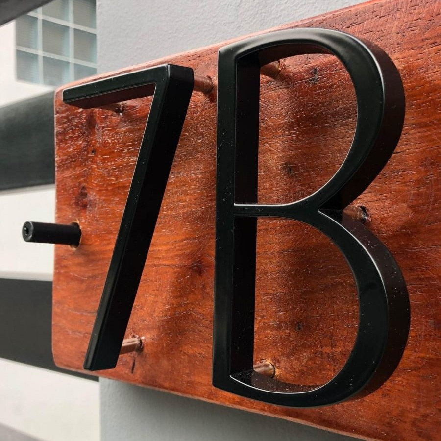 Floating House Number Letters Big Modern