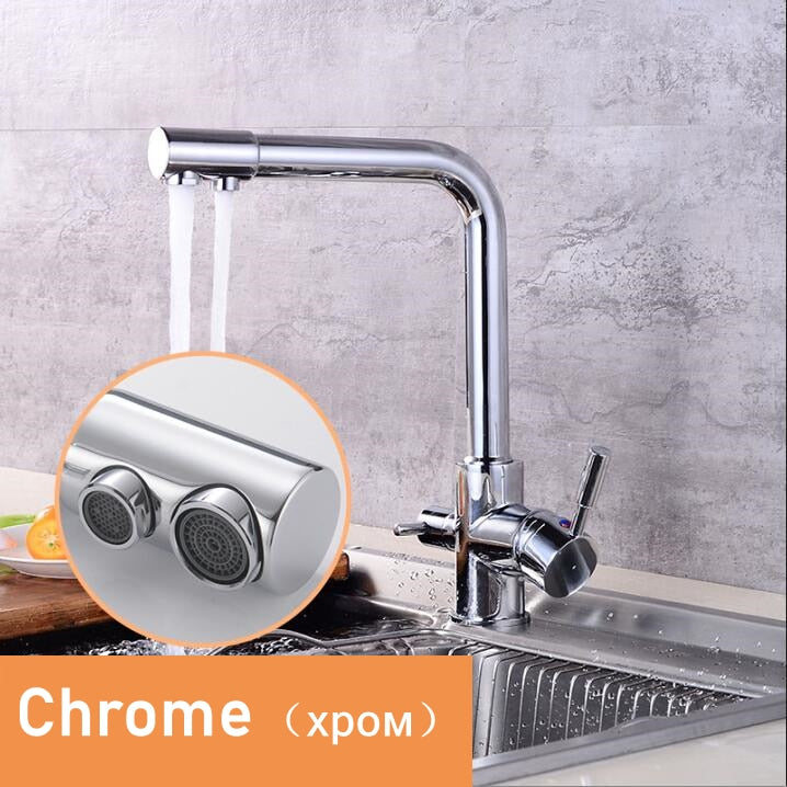Brass Drinking Filtered Water Kitchen Faucet