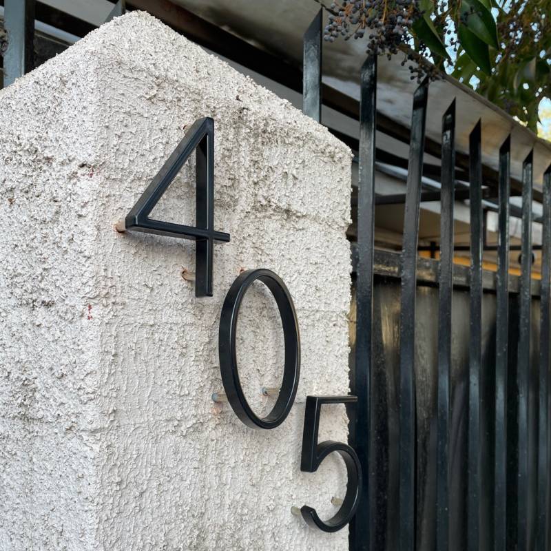 Floating House Number Letters Big Modern