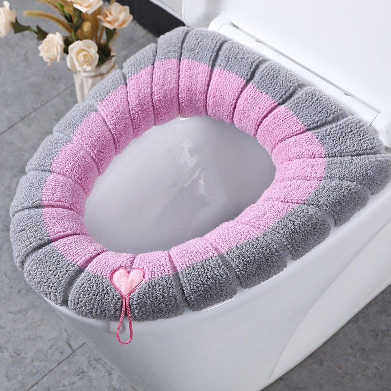 Universal Soft Warm Washable Toilet Seat Cover