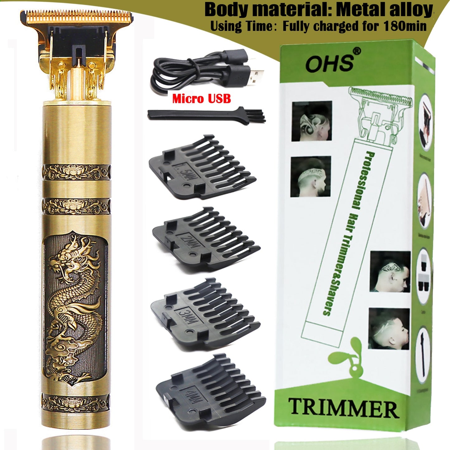 Man Electric Cordless Hair Cutting Machine