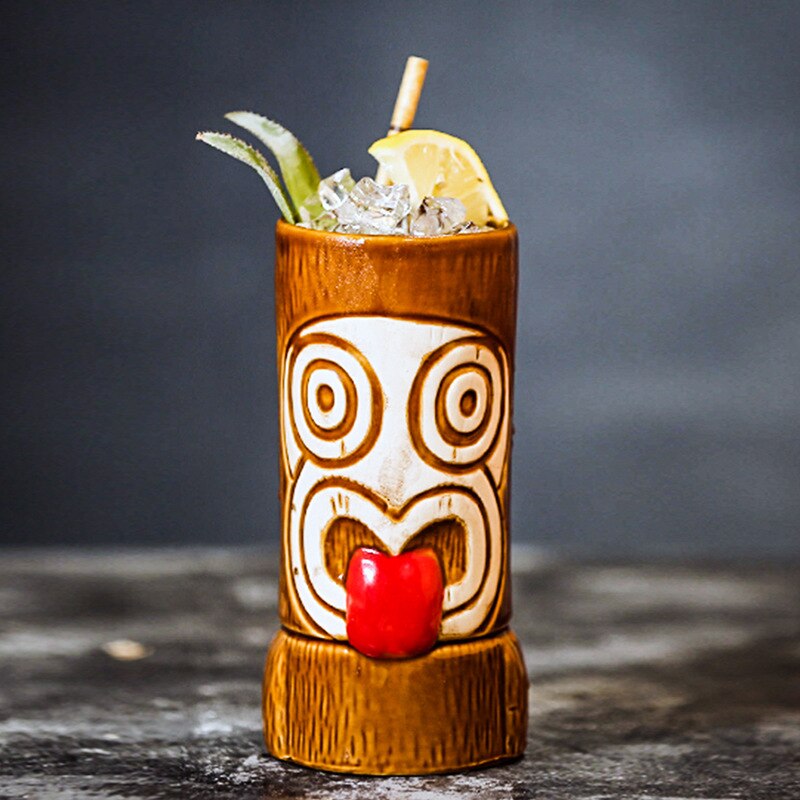 Bar Poker Tiki Mug Creative Hawaii Ceramic Mug