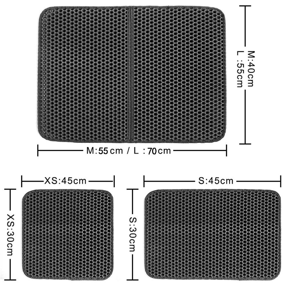 Pet Cat Litter Mat Waterproof EVA Double Layer