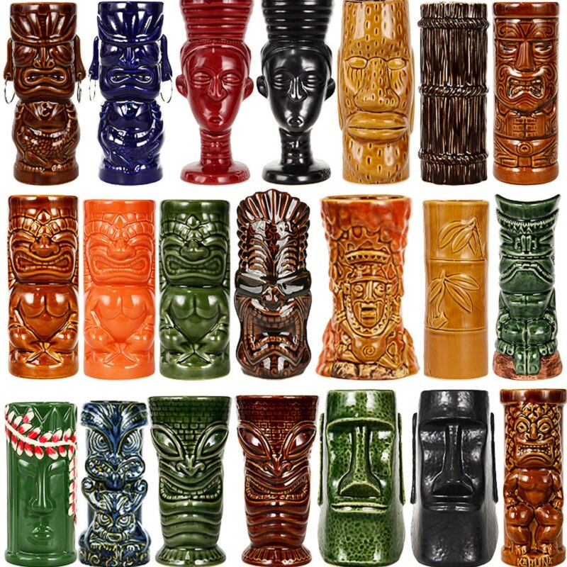350ml-700ml Hawaii Tiki Mugs Cocktail Cup