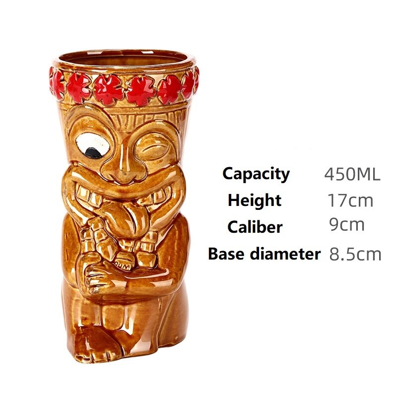 350ml-700ml Hawaii Tiki Mugs Cocktail Cup