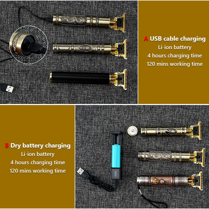 Electric Hair Clipper Man LCD 0mm Shaver