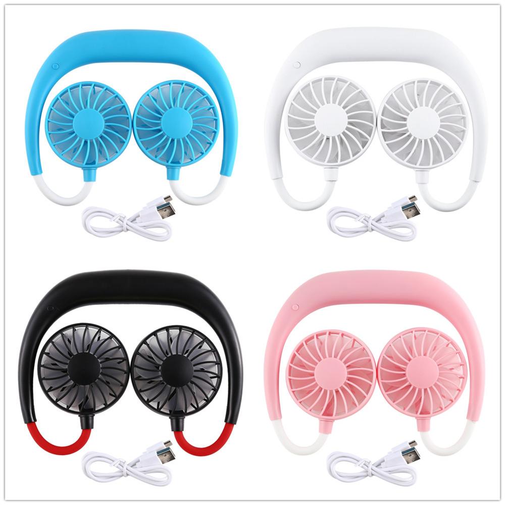 USB Rechargeable Dual Fan Mini Air Cooler