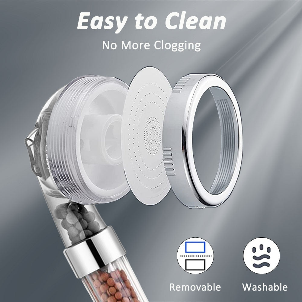 3 Modes Bath Shower Adjustable Jetting Shower