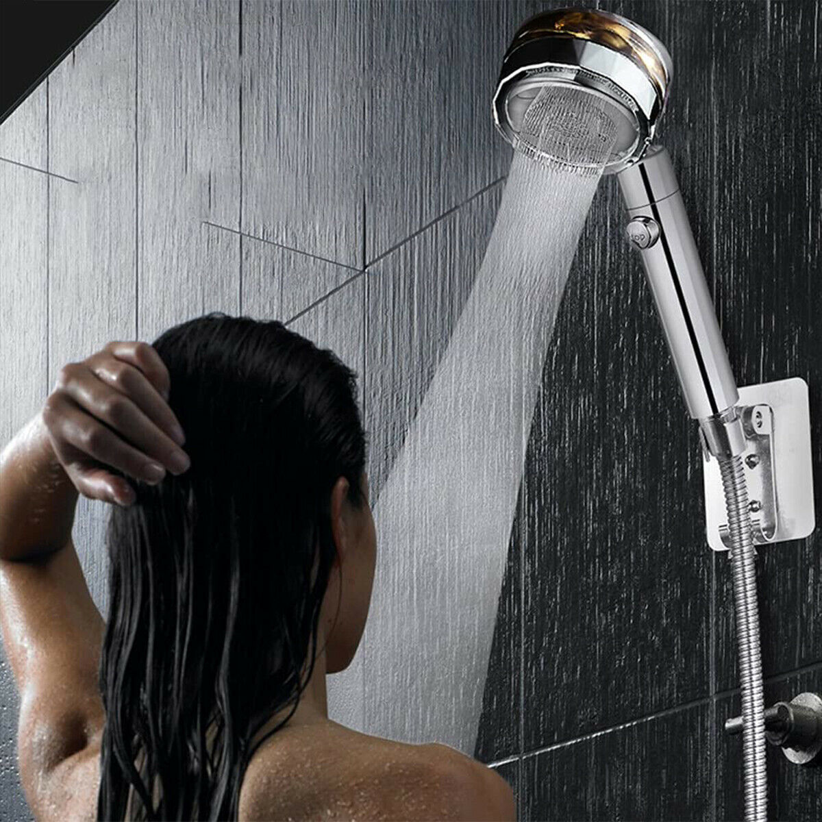 New Turbo Propeller Shower Head Water Saving