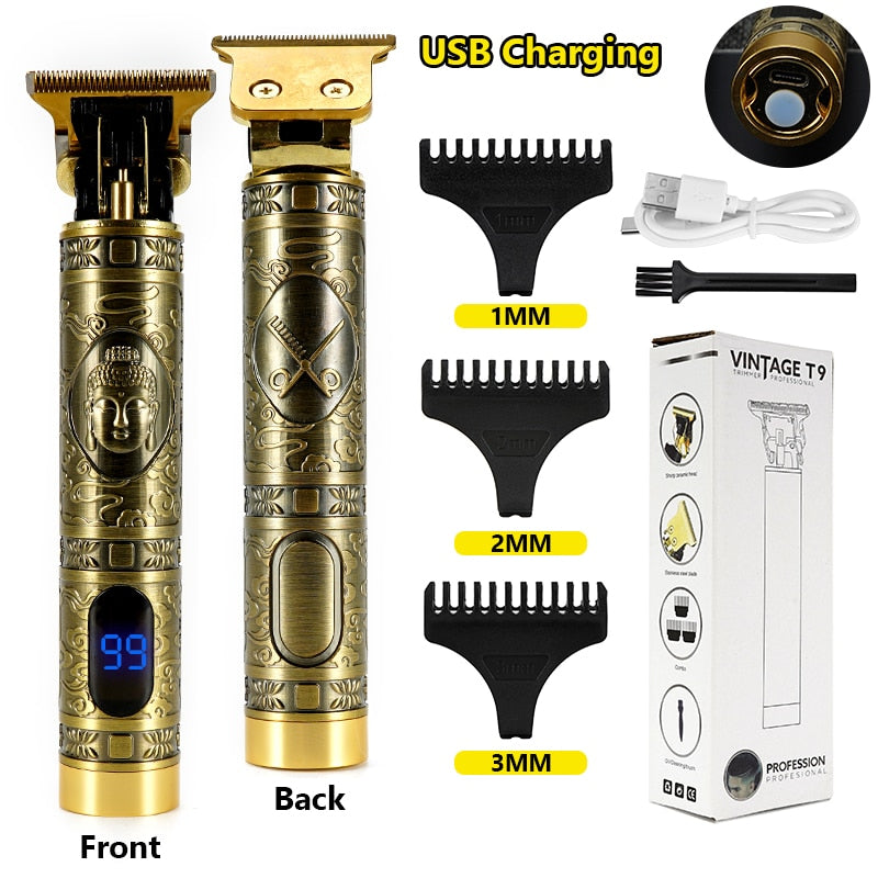 Electric Hair Clipper Man LCD 0mm Shaver