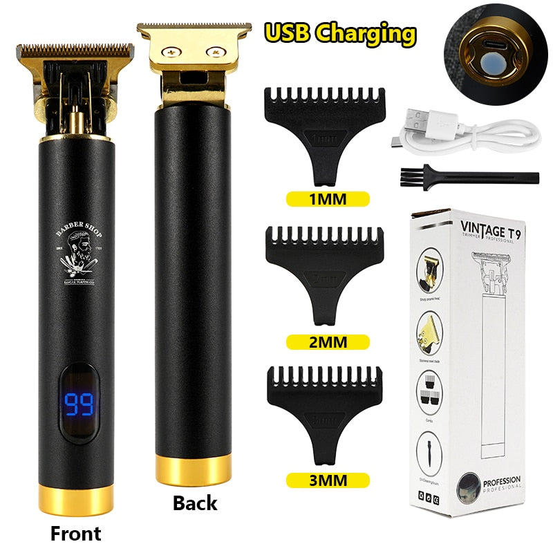 Electric Hair Clipper Man LCD 0mm Shaver