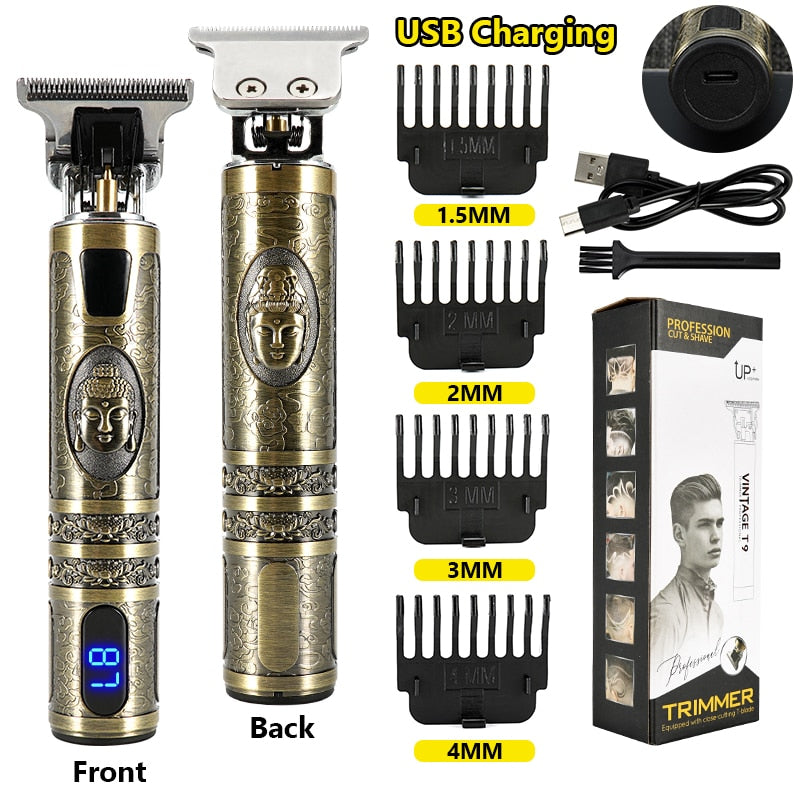 Electric Hair Clipper Man LCD 0mm Shaver