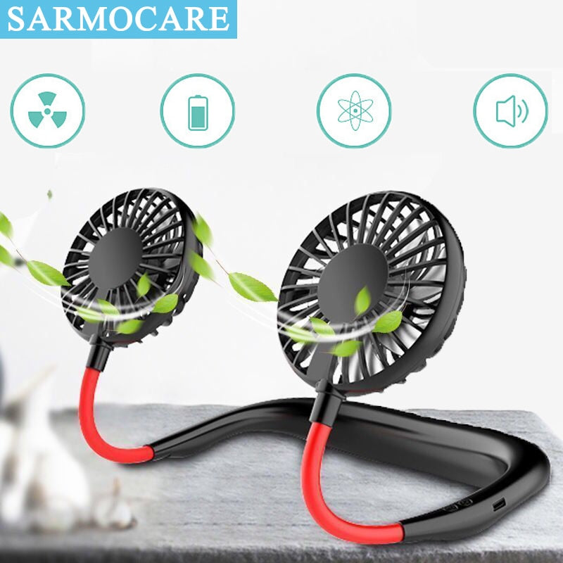 USB Rechargeable Dual Fan Mini Air Cooler