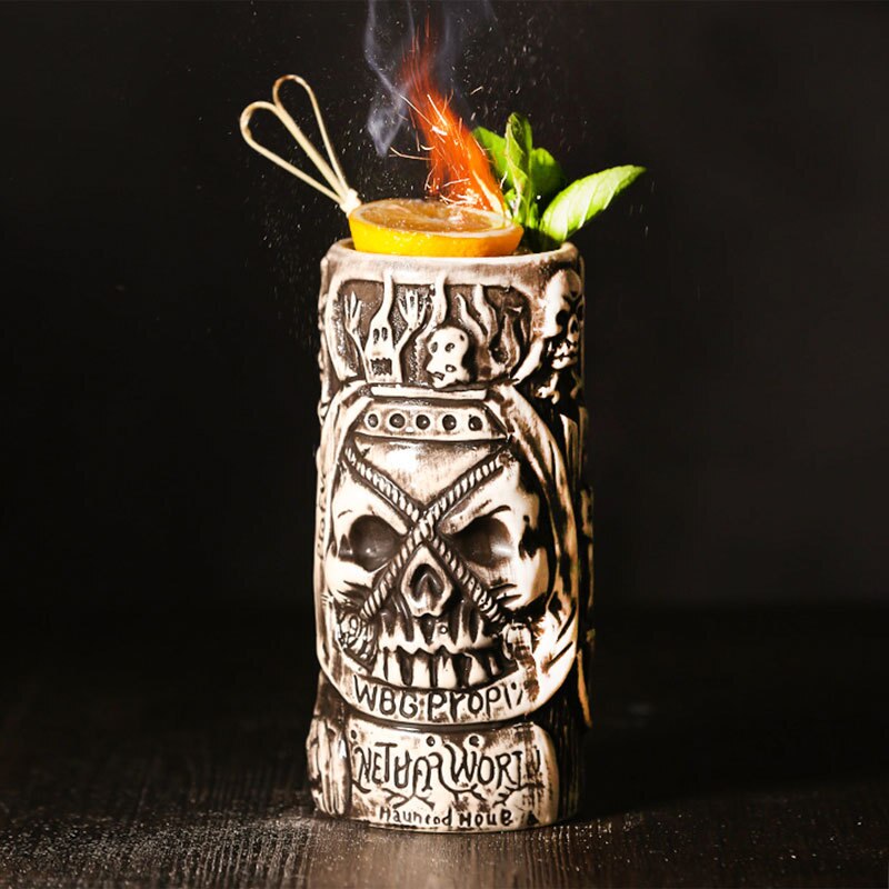 Bar Poker Tiki Mug Creative Hawaii Ceramic Mug