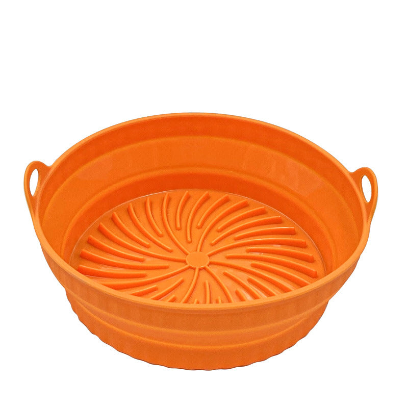 Kitchen Collapsible Air Fryer Silicone Pot Reusable Round Square Liners