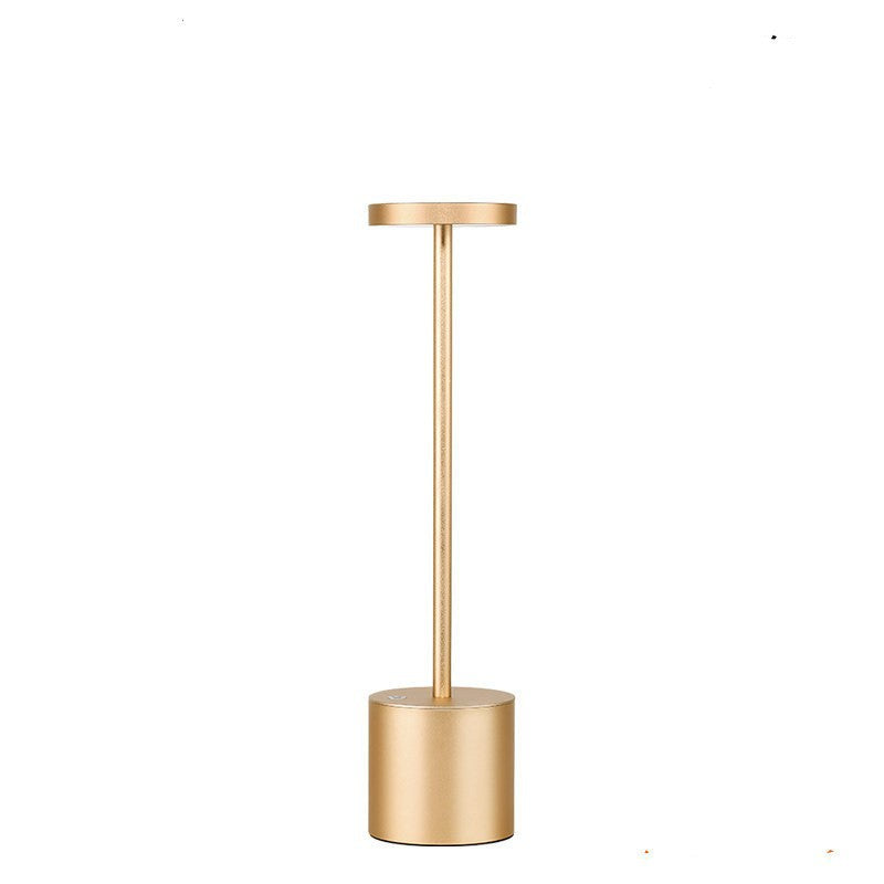 LED Aluminum Rechargeable Desk Lamp Touch Dimming Metal Table Lamps