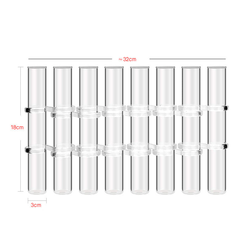 Test Tube Clear Glass Vase For Plant Bottle Flower Pot Decor