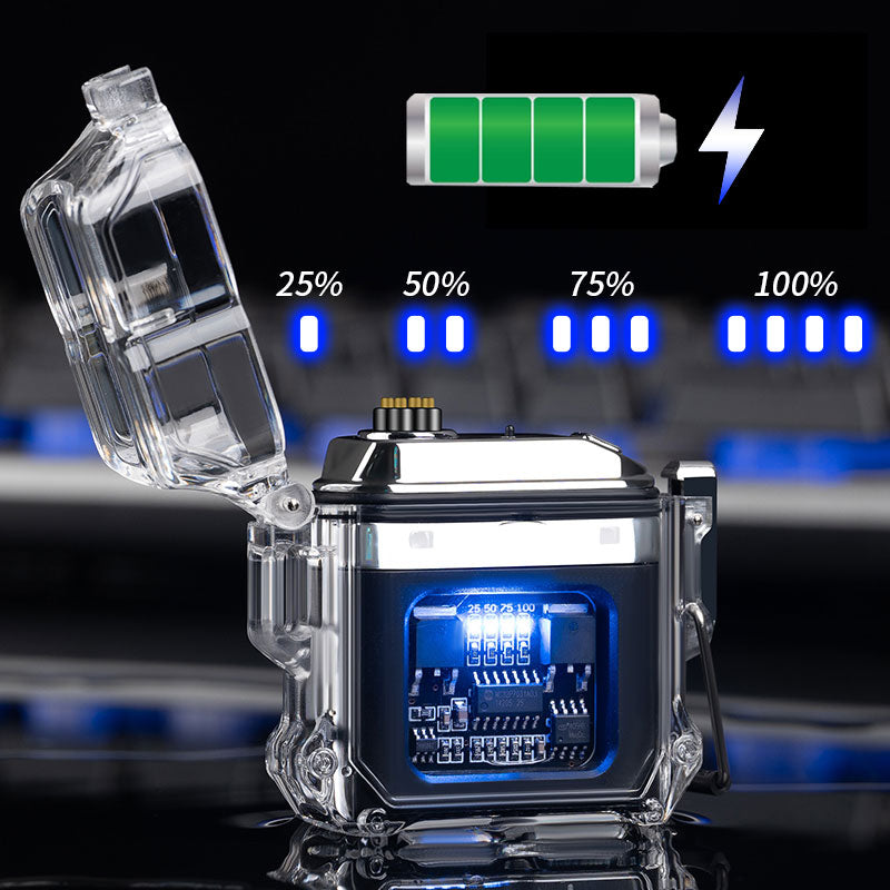 USB Lighter Windproof Double Arc Lighter Cigarette Lighter