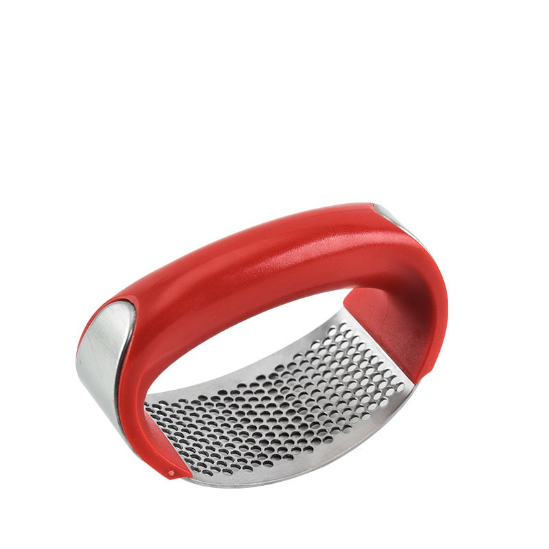 Stainless Steel Garlic Masher Garlic Press Household Manual Curve