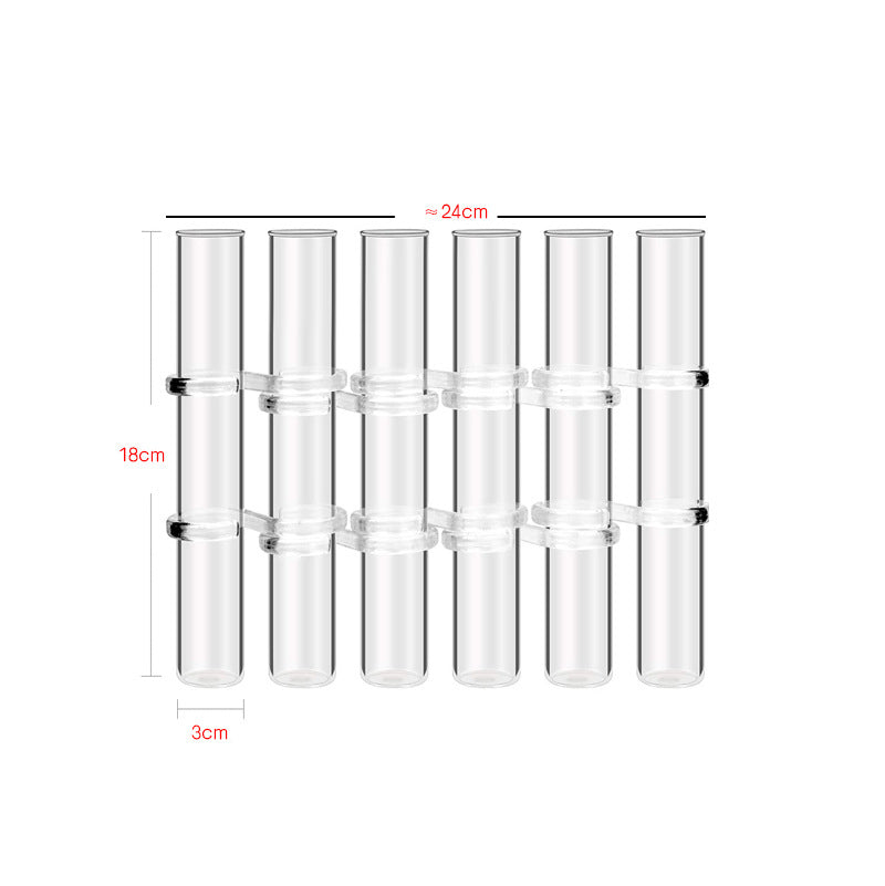 Test Tube Clear Glass Vase For Plant Bottle Flower Pot Decor