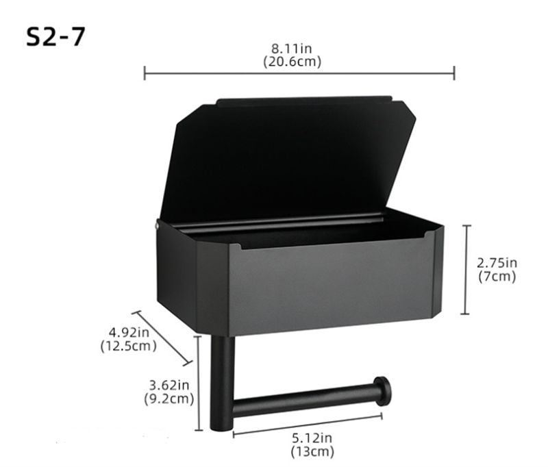 Stainless Steel Bathroom Toilet Punch Free Tissue Box