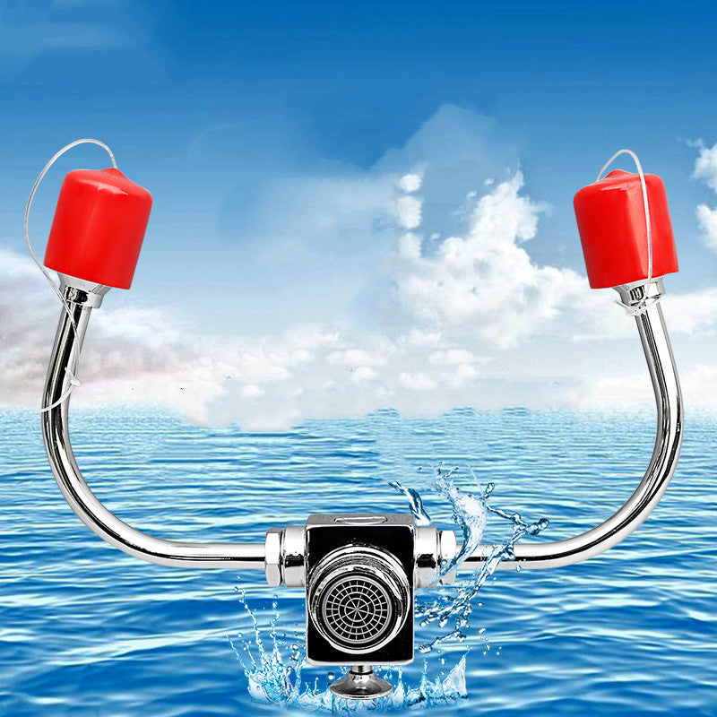 Connected Faucet Eyewash Basin Faucets Wall Mounted Eye Wash Station