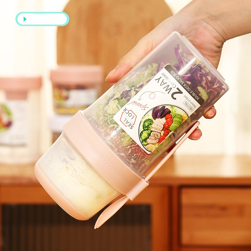 Portable Breakfast Oatmeal Cereal Nut Yogurt Salad Cup Container Set