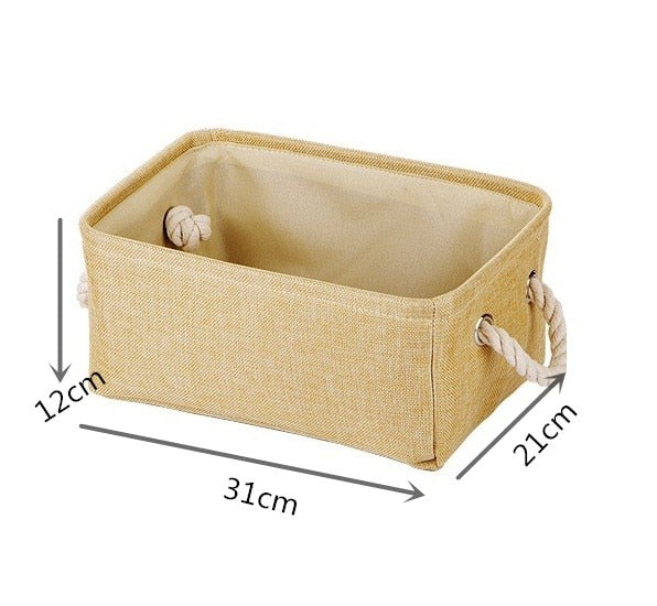 Portable Laundry Storage Baskets Canvas