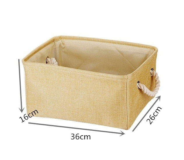 Portable Laundry Storage Baskets Canvas