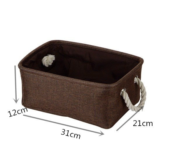 Portable Laundry Storage Baskets Canvas