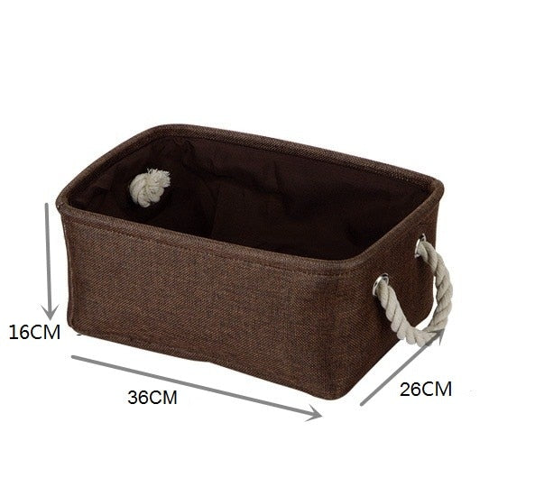 Portable Laundry Storage Baskets Canvas
