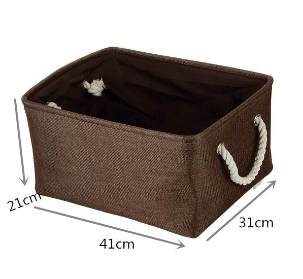 Portable Laundry Storage Baskets Canvas