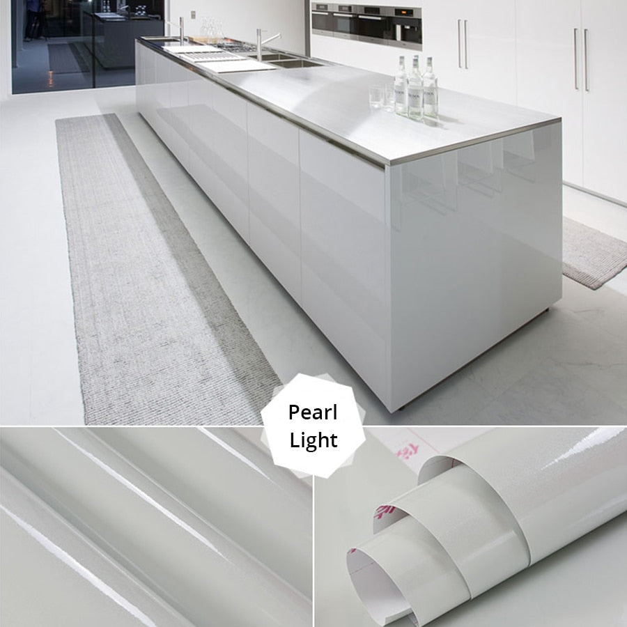 Glossy Marble Stickers Vinyl Wallpaper
