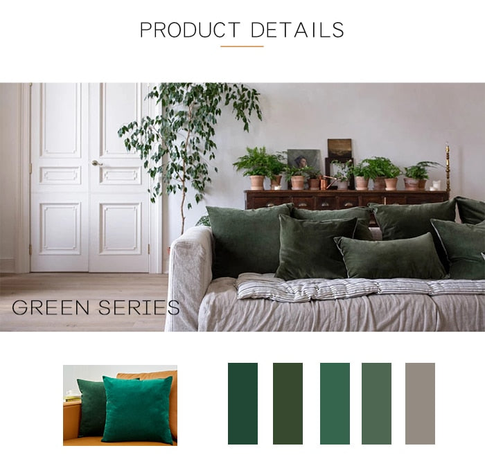 Throw Pillow Velvet Cushion Cover